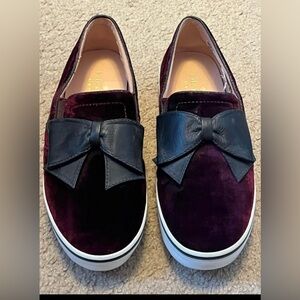 Kate Spade Velvet Sneakers 7.5